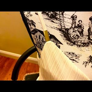 Guess white and gold straps wrap dress